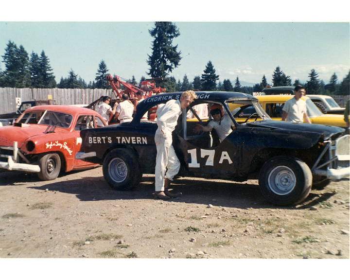 Don Hall driving Ron Waraneke's Car 1967